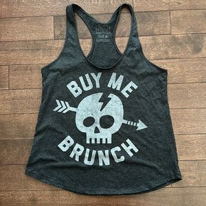 Buy Me Brunch Skull 💀 KCCO Chive Tank Medium